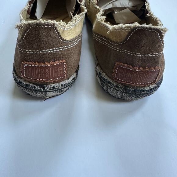 CASMAG Men's Cloth Shoes Canvas Slip on Loafers 10/43 Leisure Vintage Flat Boat - Picture 4 of 10